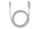 CellularLine ladekabel USB-A til Lightning 1,2m - Grå