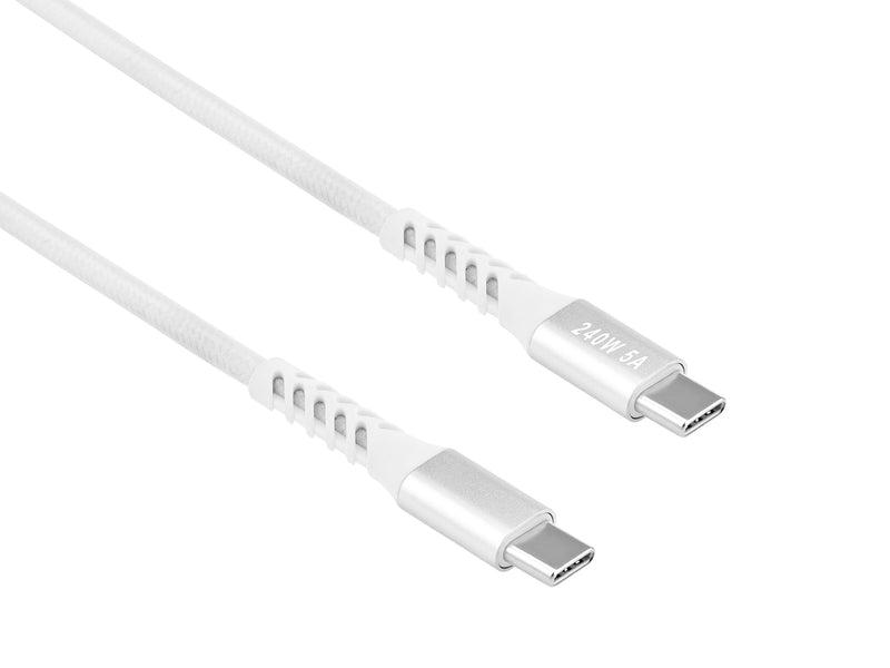 Key GRS Ladekabel USB-C til USB-C 1m - Hvit