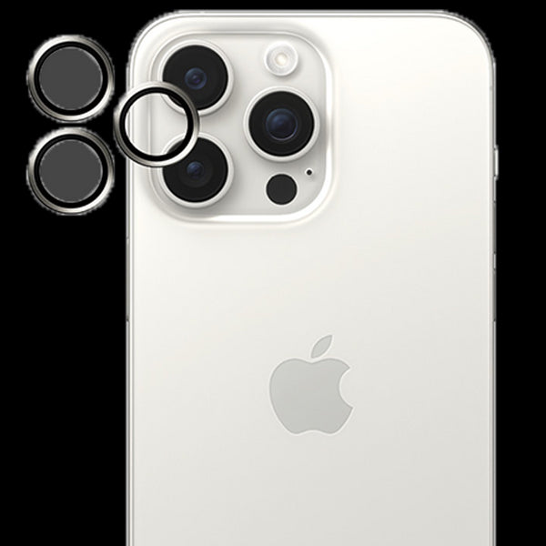 PanzerGlass Linsebeskyttelse iPhone 15 Pro/15 Pro Max - Hvit titan