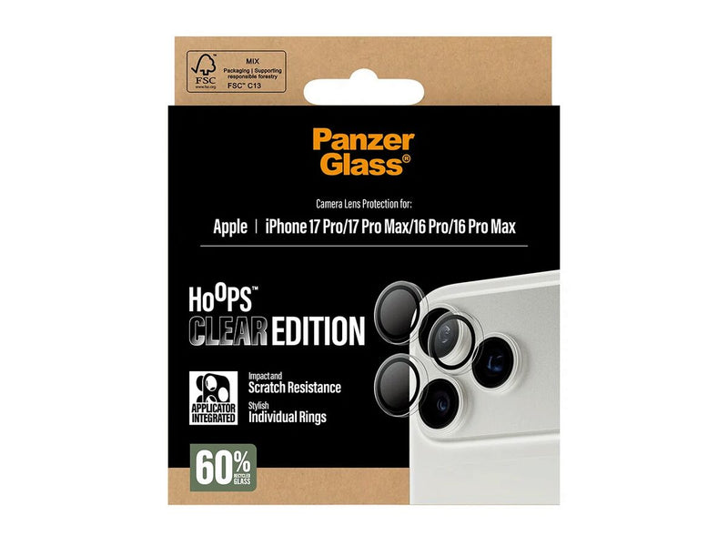 PanzerGlass Linsebeskyttelse iPhone 17 Pro/16 Pro/17 Pro Max/16 Pro Max
