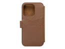 Lommebok med magnetdeksel iPhone 14 Pro - Brun
