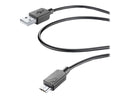 CellularLine datakabel USB-A til Micro-USB 60cm - Svart
