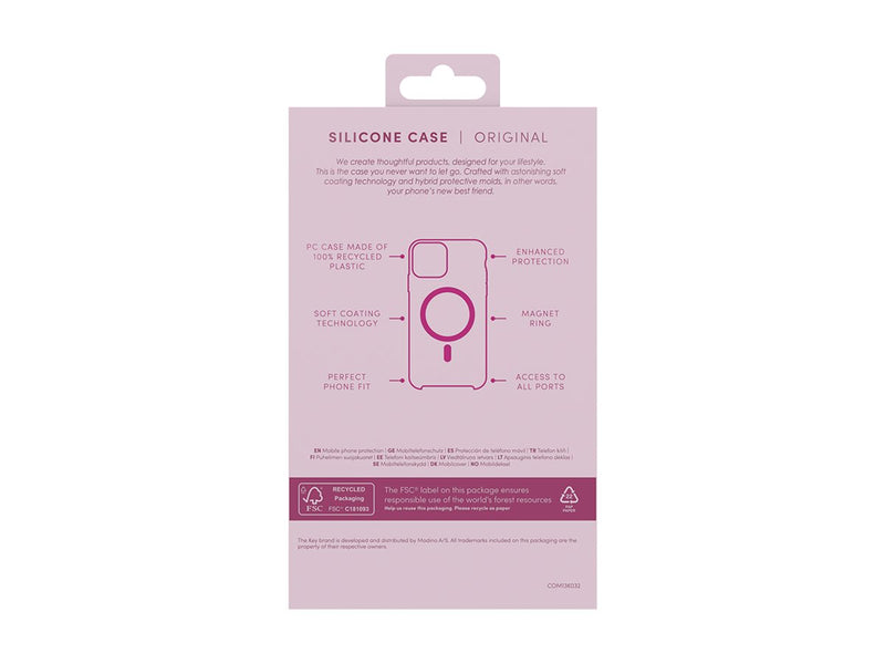 Silikondeksel iPhone 16 Magsafe - Rosa