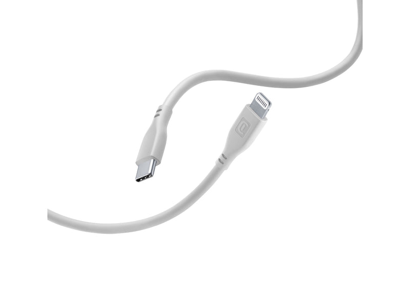 CellularLine ladekabel USB-C til Lightning 1,2m - Grå
