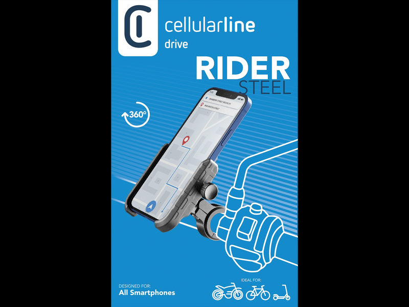 CellularLine Rider Steel Mobilholder til sykkel/MC