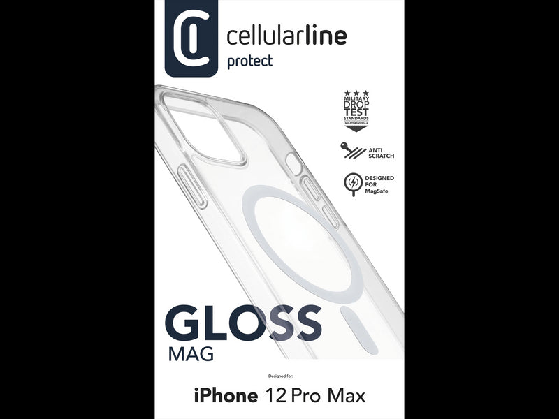 CellularLine Gloss deksel iPhone 12 Pro Max Magsafe - Gjennomsiktig