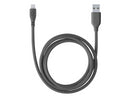 CellularLine ladekabel USB-A til Lightning 1,2m - Svart
