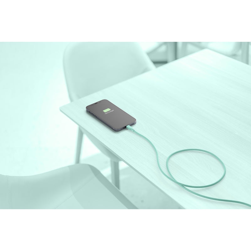 CellularLine ladekabel USB-A til Lightning 1,2m - Grønn