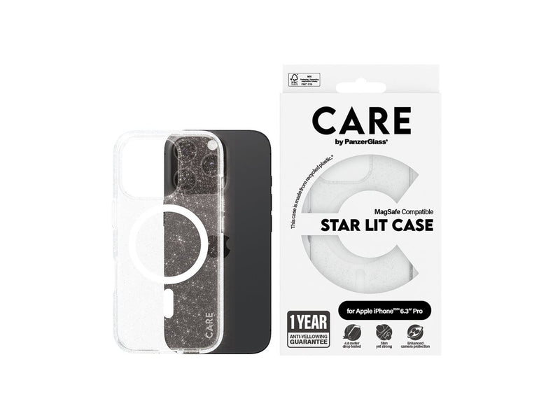 PanzerGlass Care Mobildeksel iPhone 16 Pro - Glitter