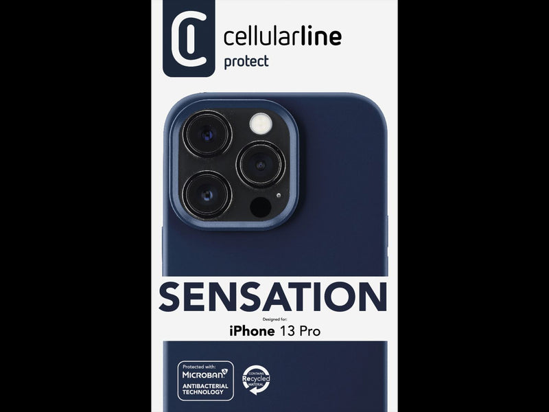 CellularLine Sensation Silikondeksel iPhone 13 Pro - Blå