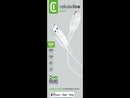 CellularLine ladekabel USB-A til Lightning 3m - Hvit