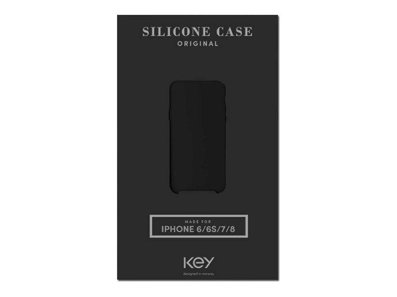 Silikondeksel iPhone 8/7/6/SE - Svart
