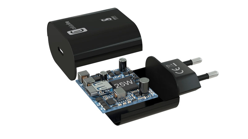 CellularLine 25W Strømadapter Samsung m/kabel USB-C til USB-C