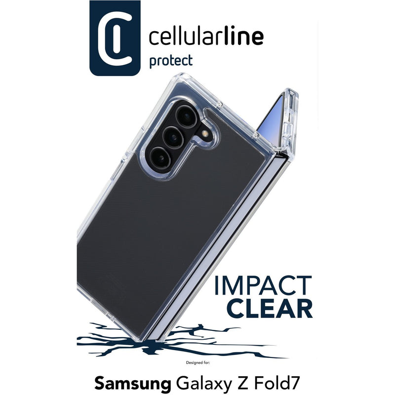 CellularLine Impact Mobildeksel Samsung Fold7 - Gjennomsiktig