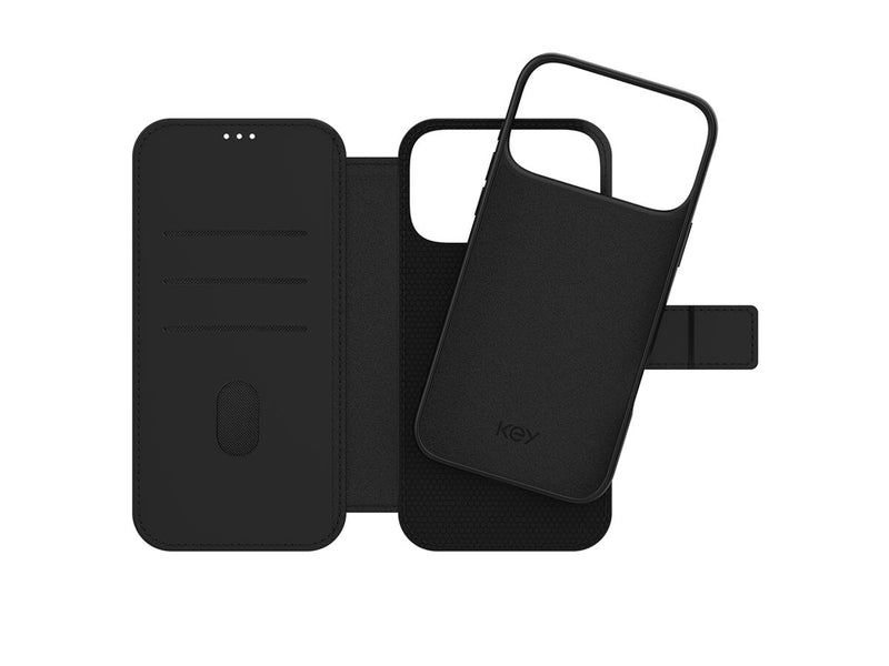 Lommebok med magnetdeksel iPhone 17 Pro Max - Svart