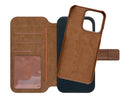 Lommebok med magnetdeksel iPhone 14 Pro Max - Brun