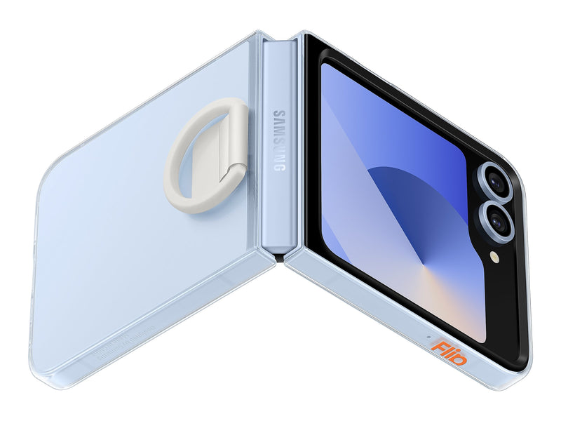 Samsung Silikondeksel m/ring Samsung Z Flip6 - Gjennomsiktig
