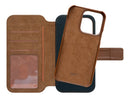 Lommebok med magnetdeksel iPhone 14 Pro - Brun