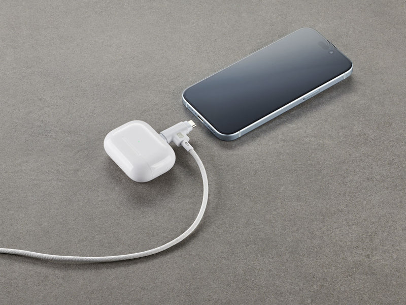 CellularLine Dual ladekabel USB-C til USB-C + Lightning