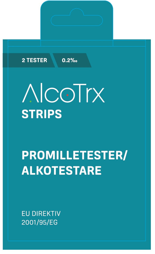 AlcoTrx engangs promilletester 2pk