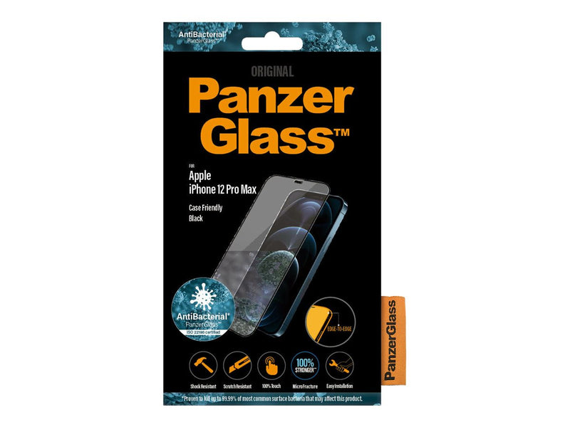 PanzerGlass Skjermbeskyttelse iPhone 12 Pro Max - Svart