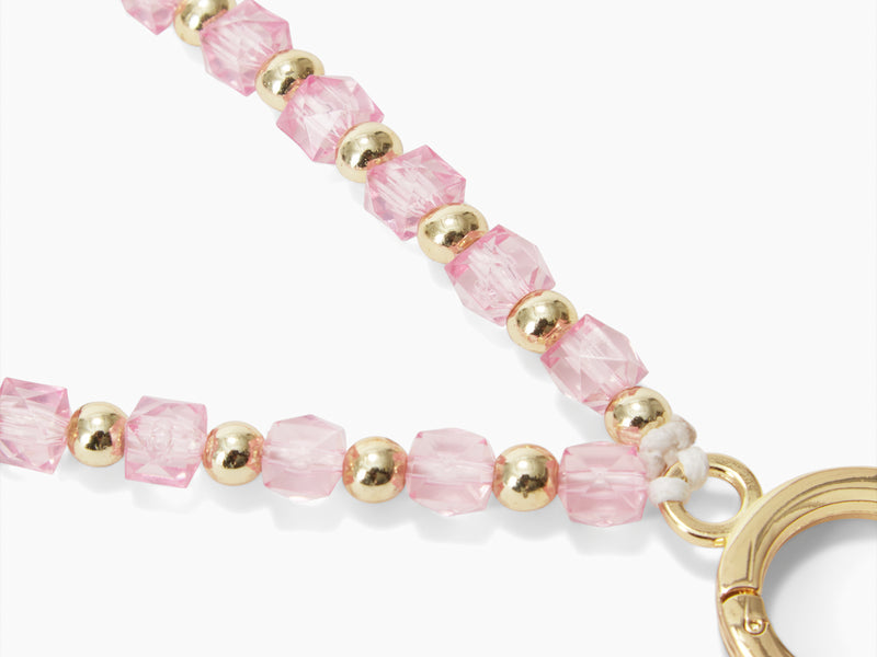 iDeal Multi Beads Phone Strap - Rosa