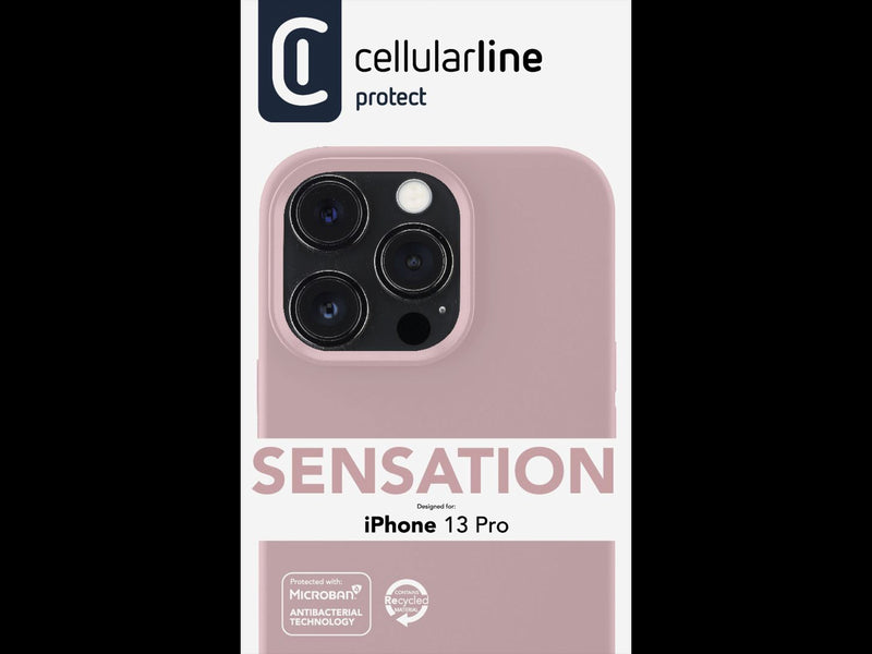 CellularLine Sensation Silikondeksel iPhone 13 Pro - Rosa