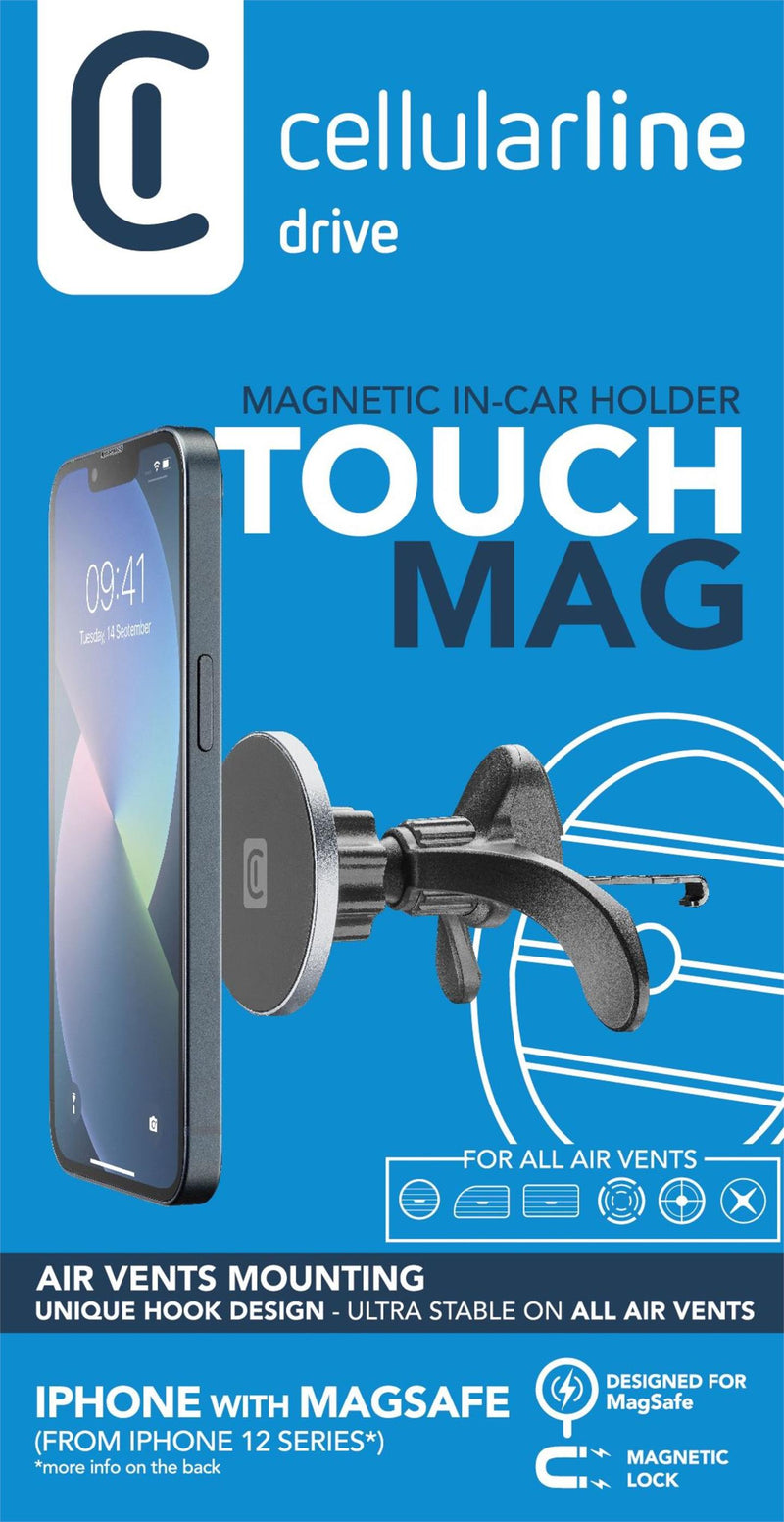 CellularLine Touch Mag Mobilholder til bil med Magsafe - Svart