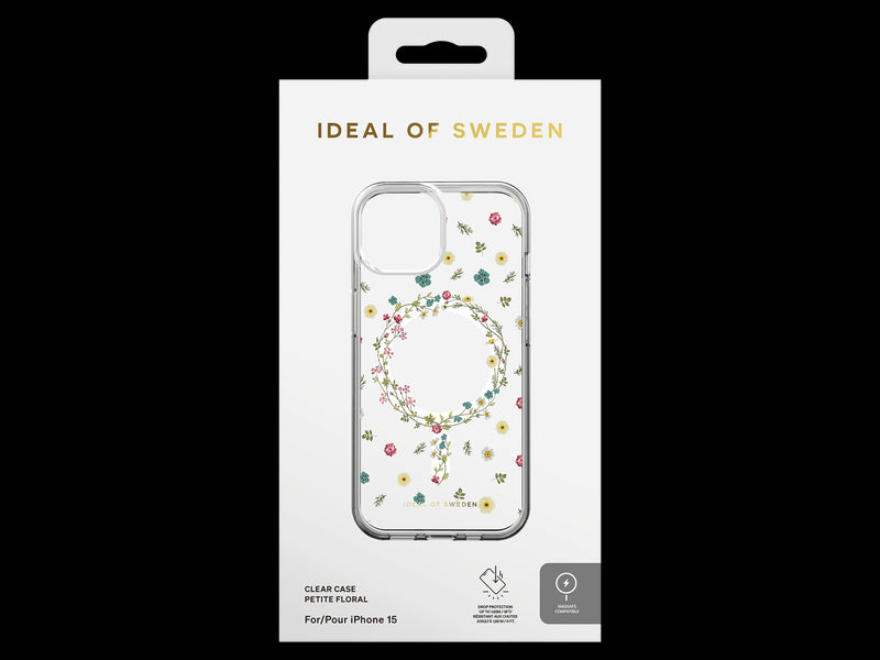 iDeal Mobildeksel iPhone 15 Magsafe - Gjennomsiktig Floral