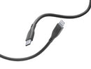 CellularLine ladekabel USB-C til Lightning 1,2m - Svart