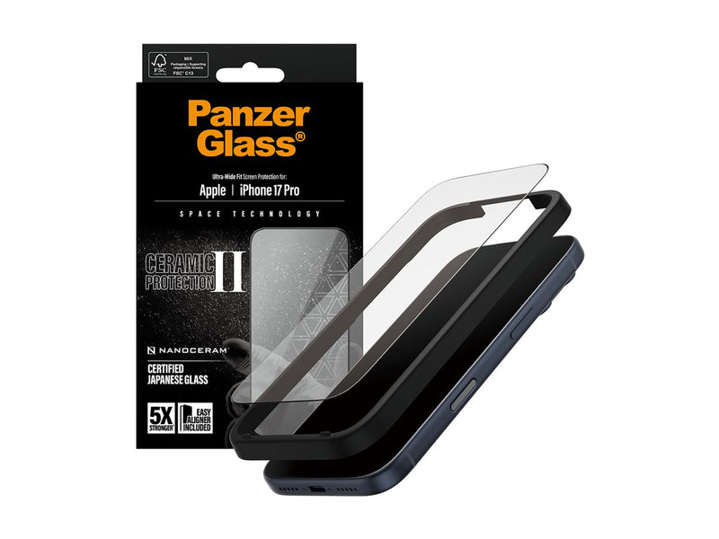 PanzerGlass UWF Ceramic Skjermbeskyttelse iPhone 17 Pro