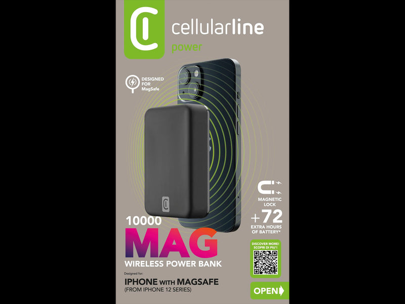 CellularLine Powerbank m/Magsafe 10.000 mAh