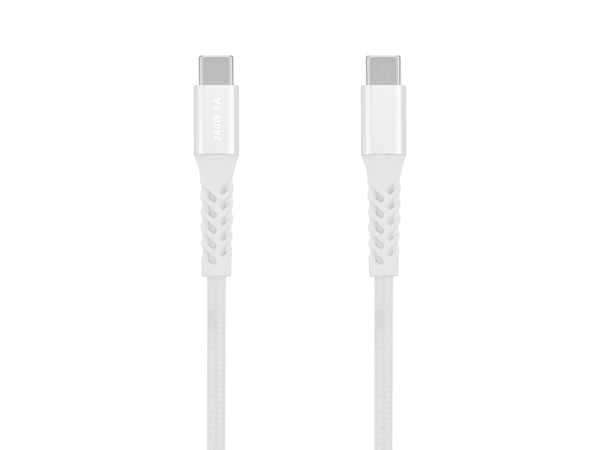 Key GRS Ladekabel USB-C til USB-C 1m - Hvit