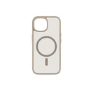 Frosted TPU-deksel iPhone 17e/16e/15/14/13 Magsafe - Beige