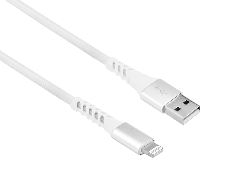 Key GRS Ladekabel USB-A til Lightning 1m - Hvit