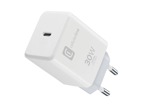 CellularLine 30W Strømadapter Apple USB-C - Hvit