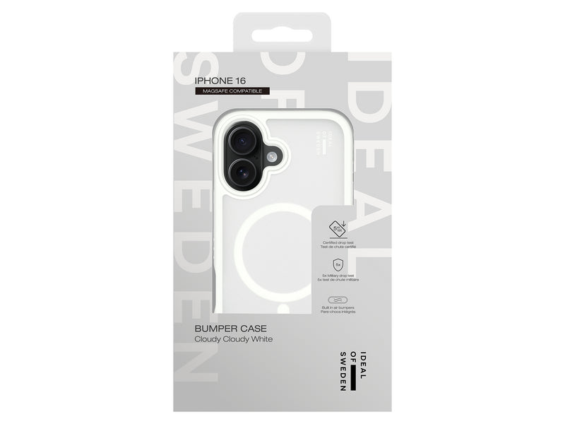 iDeal Bumper Case Mobildeksel iPhone 16 Magsafe - Hvit