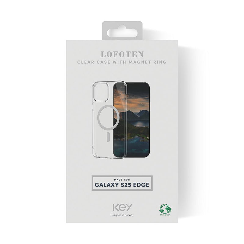 Lofoten Silikondeksel Samsung S25 Edge Magsafe - Gjennomsiktig