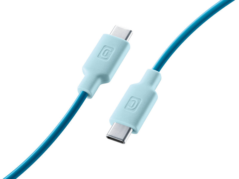 CellularLine ladekabel USB-C til USB-C 1m - Blå