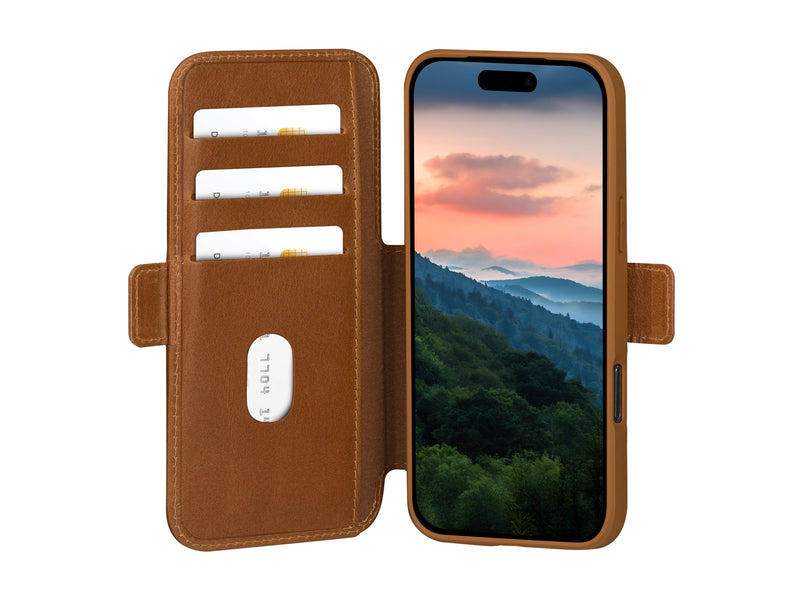 dbramante Copenhagen Lommebokdeksel iPhone 17 Pro - Brun