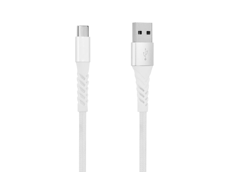 Key GRS Ladekabel USB-A til USB-C 1m - Hvit