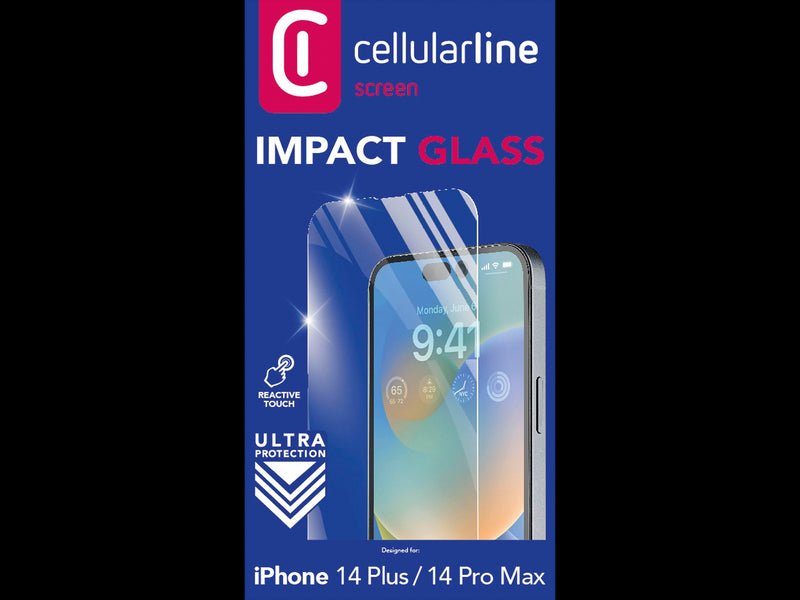 CellularLine Skjermbeskyttelse iPhone 14 Plus/14 Pro Max