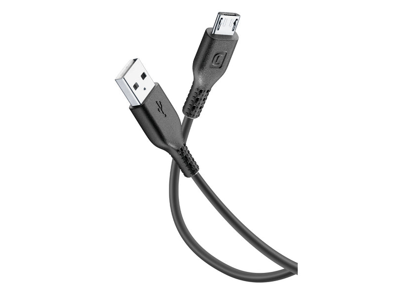 CellularLine ladekabel USB-A til Micro-USB 3m - Svart