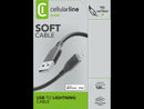 CellularLine ladekabel USB-A til Lightning 1,2m - Svart