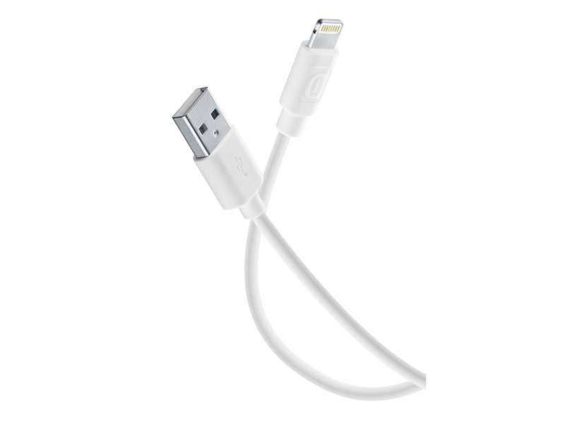 CellularLine ladekabel USB-A til Lightning - Hvit