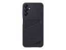 Samsung Silikondeksel m/kortholder Samsung A14 - Svart