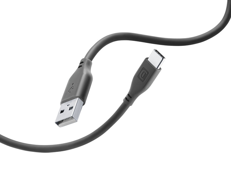 CellularLine ladekabel USB-A til USB-C 1,2m - Grå