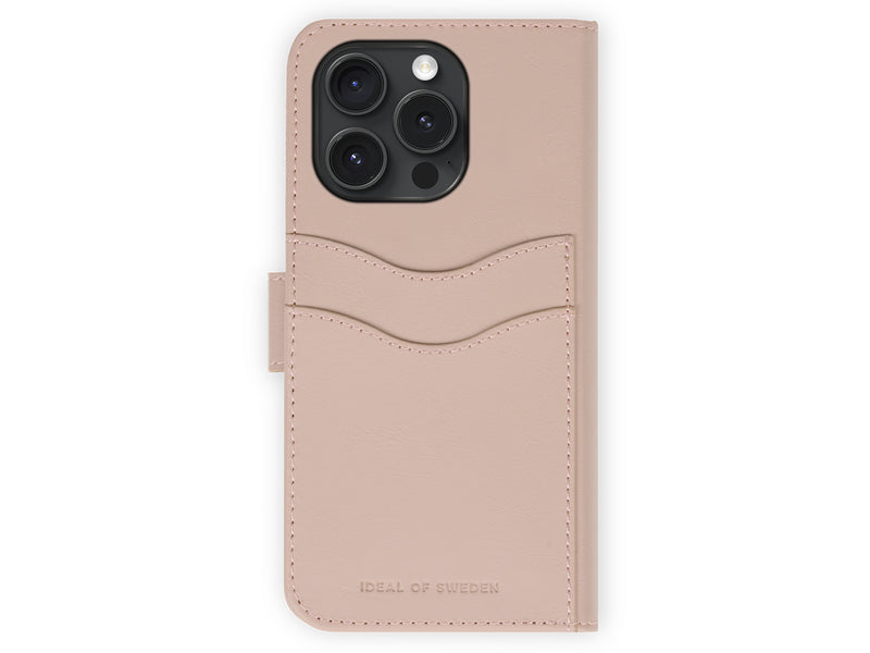 iDeal Magnet+ Lommebokdeksel iPhone 16 Pro - Rosa