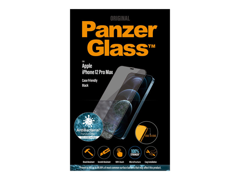 PanzerGlass Skjermbeskyttelse iPhone 12 Pro Max - Svart