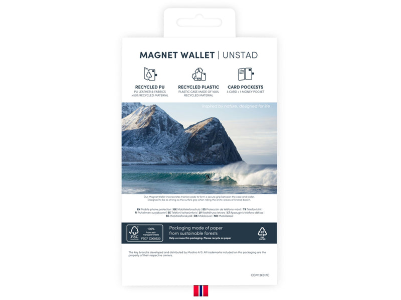 Lommebok med magnetdeksel iPhone 16 Pro - Svart